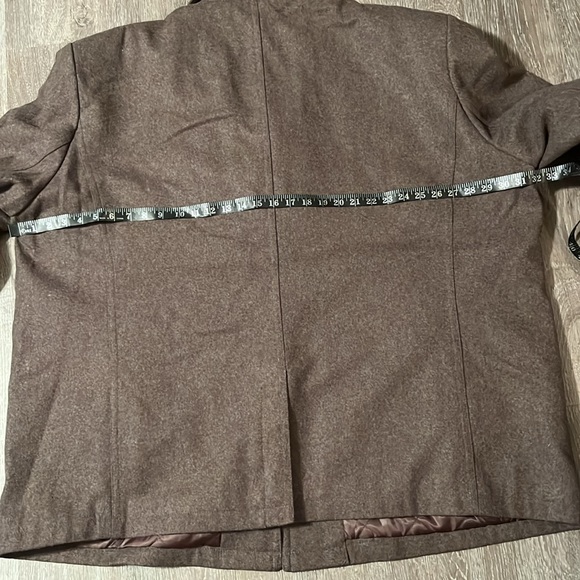 Michael Kors Men's Wool-blend Coat (4X Brown) - Picture 8 of 10